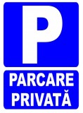 Indicator pentru parcare privata