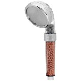 Para de dus Idrobric Relax, ABS cromat, 3 niveluri de filtrare a apei, 1 functie, anti-calcar, 80 mm, difuzor inox SS304 cu micro-duze care cresc pres