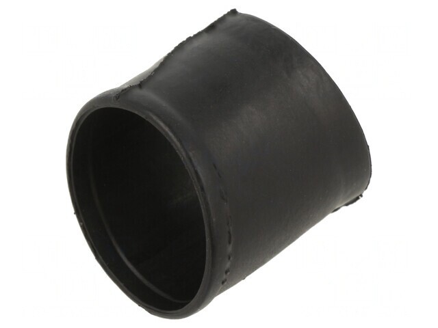 Fiting termocontractibil fără adeziv &icirc;n unghi 18mm negru