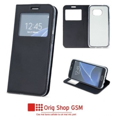 Husa Flip Carte Smart Look Huawei P30 Negru foto