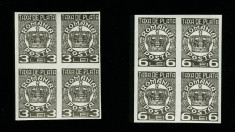 1937-ROYALITY,BLOC DE PATRU MNH,MI 71,72 1200 EURO ++.RR(200 BUC. EDITATE). foto