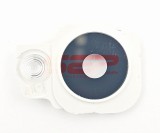 Geam Camera cu Rama HTC One M7 Alb (White) - Inlocuire Obiectiv