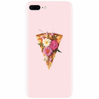 Husa silicon pentru Apple Iphone 7 Plus, Flower Pizza foto