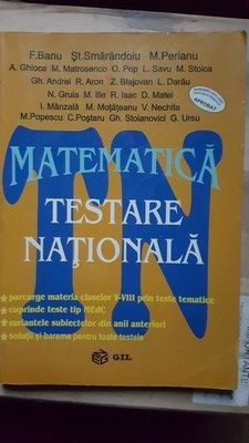 Matematica. Testare nationala- F. Banu, St. Smaradoiu foto