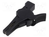 Bornă crocodil 32A neagră SCH&Uuml;TZINGER, Capacitate prindere max. 34mm, 1kV