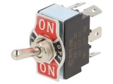 Comutator Basculant DPDT ON-OFF-ON 20A 12V