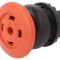 Comutator apăsare 22mm roșu