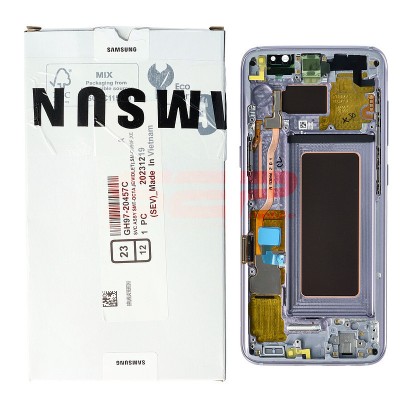 LCD+Touchscreen cu Rama Samsung Galaxy S8 / G950 VIOLET original foto
