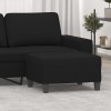 VidaXL Taburet, negru, 70x55x41 cm, microfibră 349364