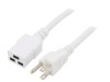 Cablu Alimentare IEC C19 Mamă la NEMA 5-15 Mufă 5m Alb