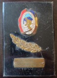 NI3D-124 Campionatele de sky pe armată 1950 Predeal, plachetă premiul I la Fond consacrați