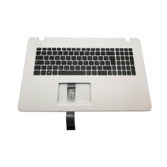 Palmrest carcasa superioara cu tastatura Asus x751LN US alb