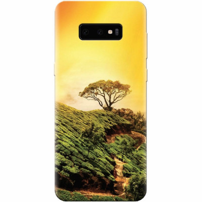 Husa silicon pentru Samsung Galaxy S10 Lite, Hill Top Tree Golden Light foto