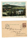 Brasov 1901 - Dealul Cetatuia, Ilustrata litho, circulata