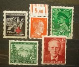 Set timbre Germania Boemia Crucea Rosie Hitler Rosegger Cehoslovacia Masaryk 1945 - A228