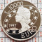 1330 San Marino 10000 Lire 1997 Millennium Euro (tiraj 30.000) km 372 UNC argint