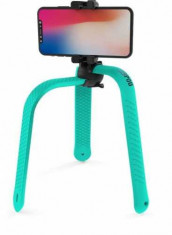 3POD, selfie stick, trepied flexibil cu telecomanda bluetooth, turcoaz, Zbam foto