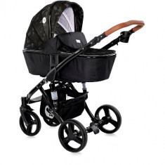 Carucior 2 in 1 Lorelli cu Landou si Parte Sport Rimini, Colectia 2021 Forest Green &amp;amp; Black foto