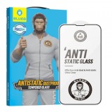 Folie de protectie Ecran Blueo Anti-Static HD pentru Apple iPhone 11 / XR, Sticla Securizata, Full Glue, Neagra