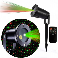 Laser Proiector tip Star Shower Rosu Verde Senzor, Telecomanda LZ9606 foto