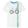 Tricou pentru copii cu m&acirc;neci scurte, ecru, 92 12144, vidaXL