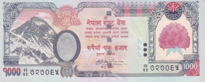 Bancnota Nepal 1.000 Rupii (2008) - P67b UNC ( vezi descriere ) foto