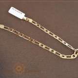 Bratara lata si masiva placata cu aur 18K, 22 cm