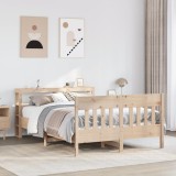 Cumpara ieftin Cadru de pat fără saltea, 160x200 cm, lemn masiv pin