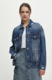Cumpara ieftin Answear Lab geaca jeans femei, de tranzitie, oversize