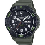 Casio MRW-210H-3AVDF Ceas Bărbați Quartz Cadran Negru Curea Verde 52.6mm