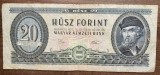 B11 42 - Bancnota foarte veche - Ungaria - 20 forint - 1975