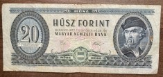 B11 42 - Bancnota foarte veche - Ungaria - 20 forint - 1975