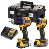 Cumpara ieftin Set DeWalt DCK2050E2T: DCD805 si DCF850 Powerstack TSTAK II