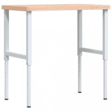 Cumpara ieftin Banc de lucru 100x60x(73-99,5) cm lemn masiv fag dreptunghiular