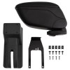 VidaXL Cotieră auto, negru, 12x29x(32-46) cm ABS 154646