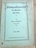 CRT2DE Carte veche Germana - Xaver Kupfer - Sympathiemittel fur Menschen und Tiere - Carte veche medicina populara germana