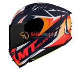 Cumpara ieftin Casca integrala MT Revenge 2 Acosta A37 albastru/portocaliu mat, MT Helmets