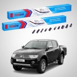 Cumpara ieftin Stergatoare Mitsubishi L200 Pick-up Gen IV Facelift (KB_T/KA_T) 2009-2015 | Set Fata Flat Premium 550+450mm - TeamCar