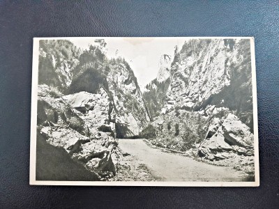 Carte postala, drum spre Cheile Bicazului, R.P.R., necirculata foto