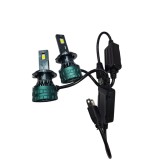Becuri LED H7 120W 20000LM Canbus, 6000K, Alb Rece, F7, Compatibil Universal, Durata 30000H
