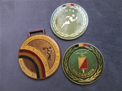 3 Medalii atletism si Balcaniada 1984-1987 foto