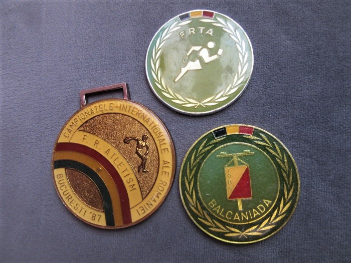 3 Medalii atletism si Balcaniada 1984-1987