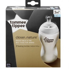 Biberon Tommee Tippee Closer to Nature 340 ml PP x 2 buc