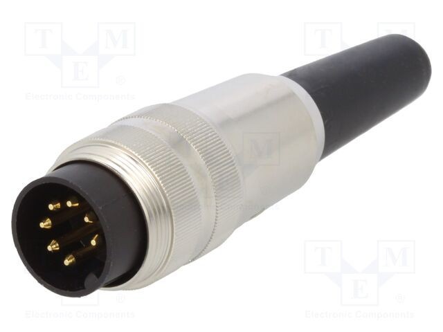 Conector M16 mufă tată lipire pe cablu PIN 7 5A 60V LUMBERG