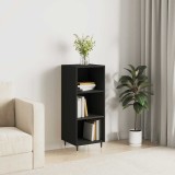 vidaXL Servantă, negru, 34,5x32,5x90 cm, lemn compozit