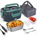 Caserola electrica pentru incalzirea hranei, Capacitate 1,5 L Gri, Inox, Silicon