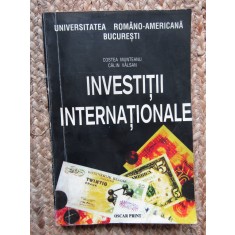 Investiții internaționale - Costea Munteanu, Călin V&acirc;lsan