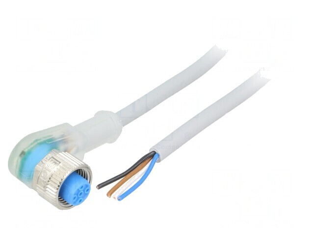 Cablu M12 4 Pin Unghi 5m Mufă 4A