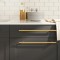 vidaXL M&acirc;nere de dulap, 20 buc., auriu, 320 mm, oțel inoxidabil 3203601