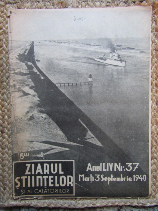 Ziarul Ştiinţelor şi al Călătoriilor nr.37/1940